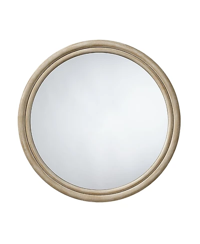 Jamie Young Riley Wood Round Wall Mirror