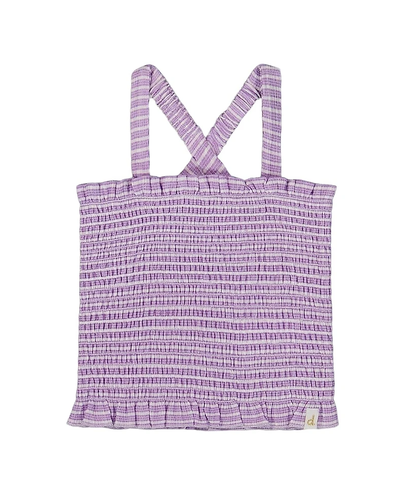 Deux par Deux Girls' Smocked Tank Top - Little Kid