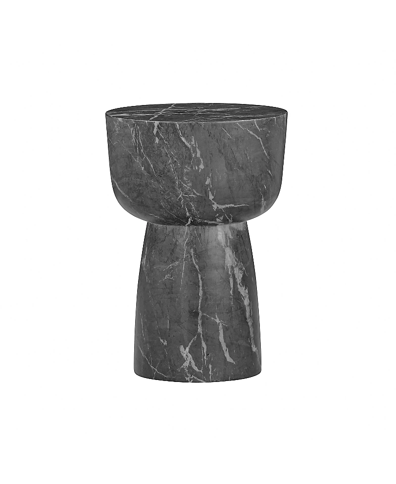 Tov Furniture Charra Marble Indoor/Outdoor Side Table