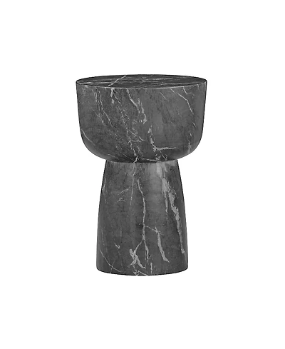 Tov Furniture Charra Marble Indoor/Outdoor Side Table