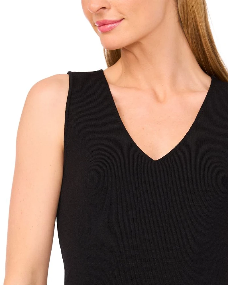 V Neck Sleeveless Top