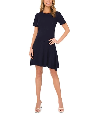 Pointelle Mini Skirt