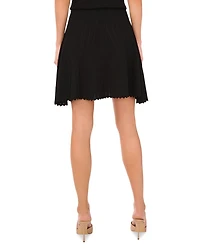 Pointelle Mini Skirt