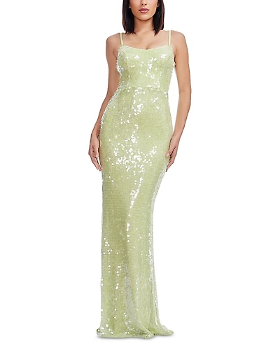 Dress the Population Giovanna Sequinned Evening Gown