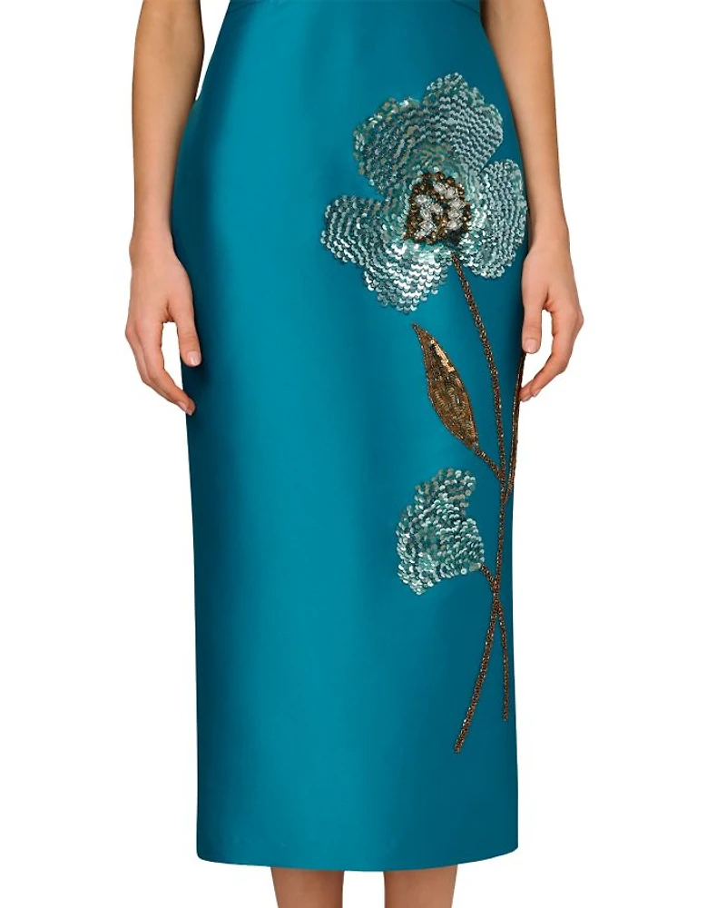 Beaded V Neck Dress