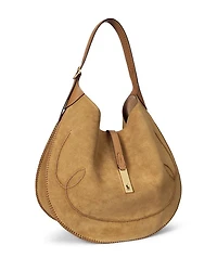Polo ID Suede Western Large Shoulder Bag