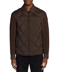 Aiguille Quilted Mixed Media Jacket