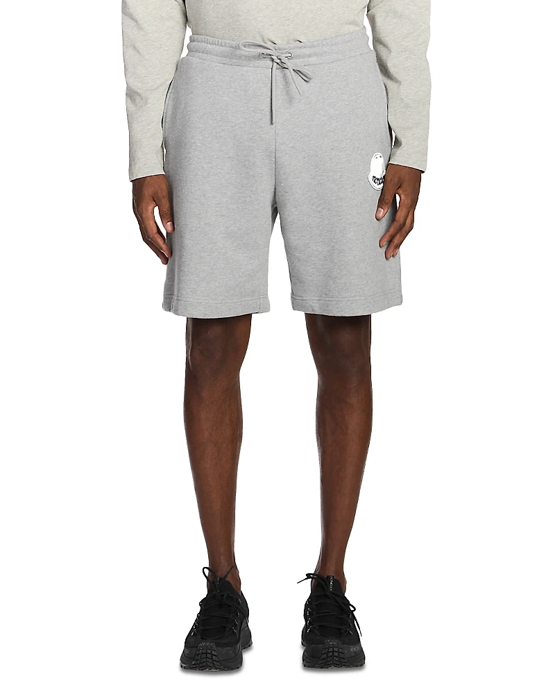 Moncler Logo Patch 9 Cotton Shorts