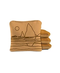 4x4 Olympic National Park Durasuede + Turbo Polyglide Pilot Versacraft Cornhole Bags