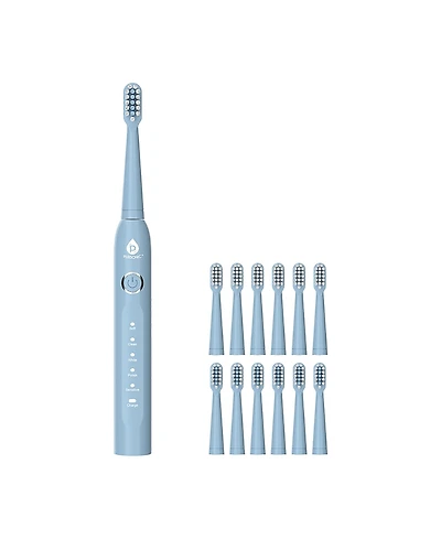 Pursonic Usb Rechargeable Electric Toothbrush with 12 Brush Heads
