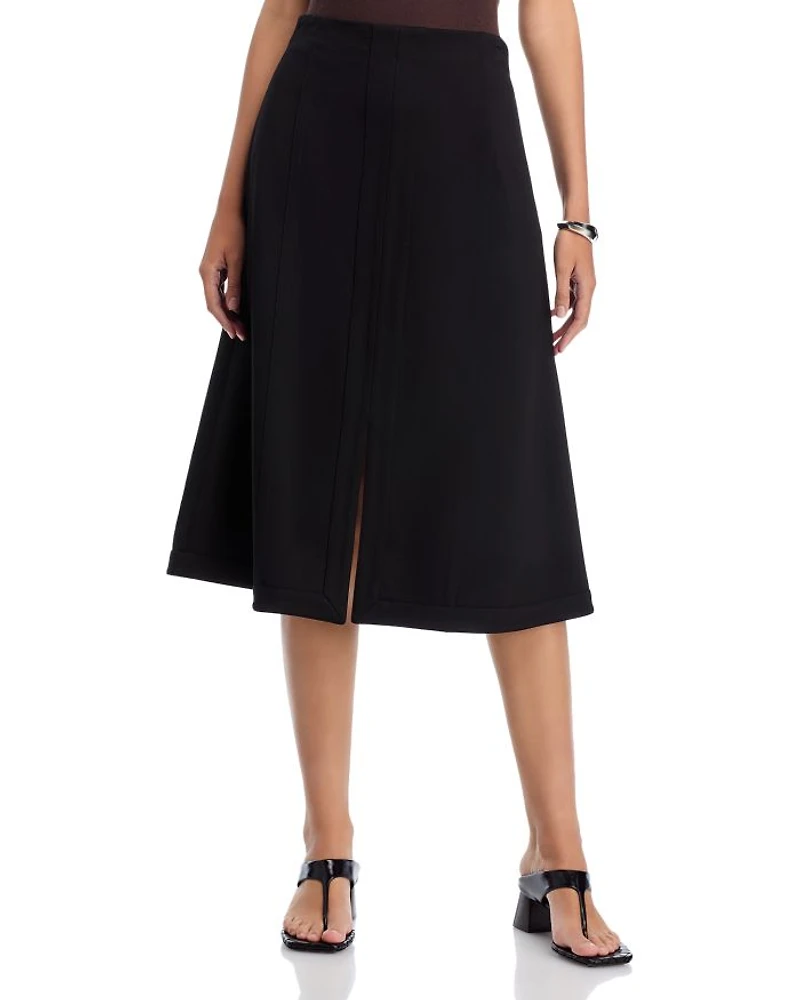 Slit Front A Line Skirt