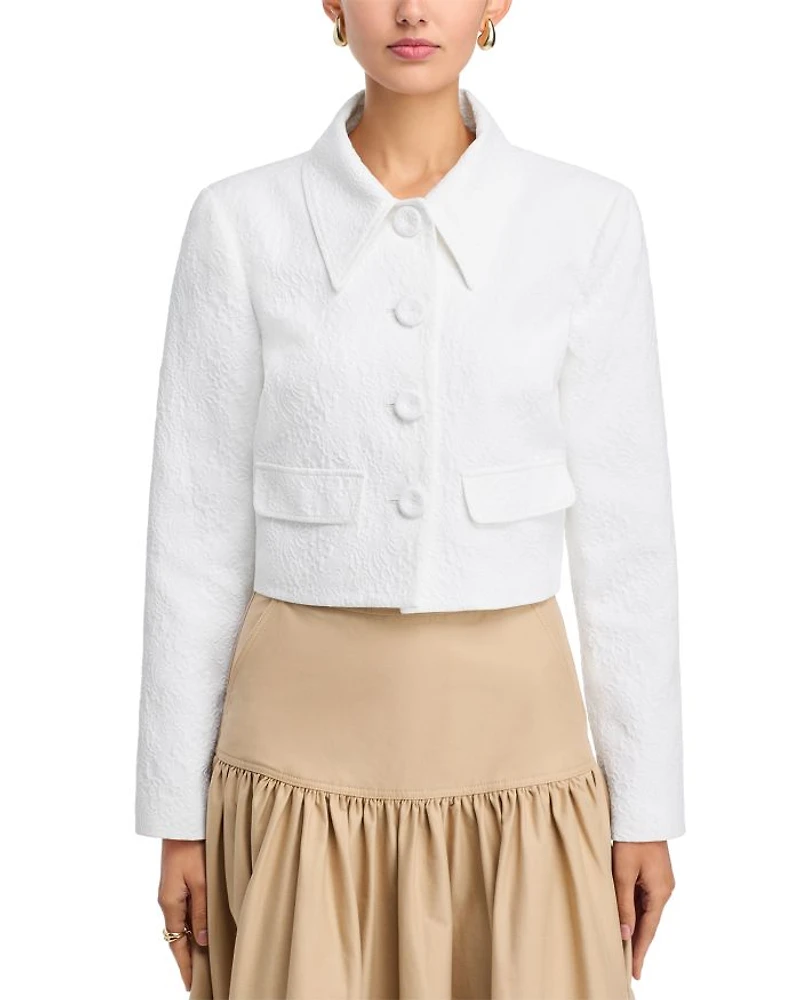 Cropped Collared Jacket