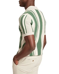 Flauden Striped Pointelle Knit Shirt
