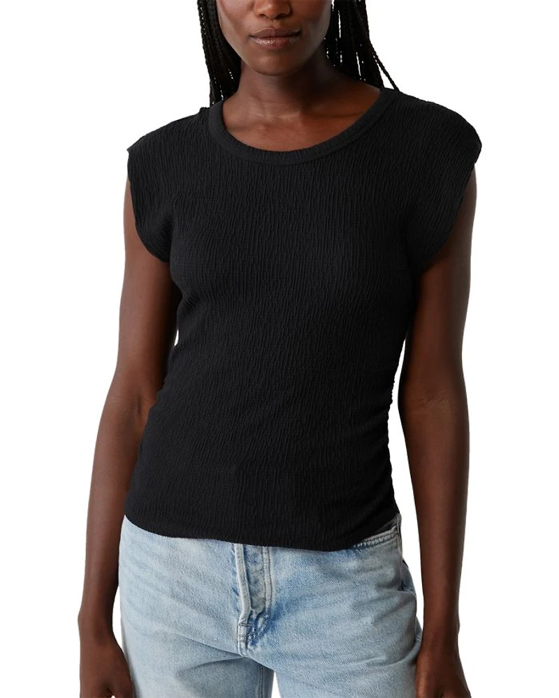 Leighton Power Shoulder Top