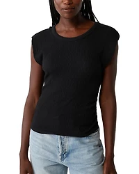 Leighton Power Shoulder Top