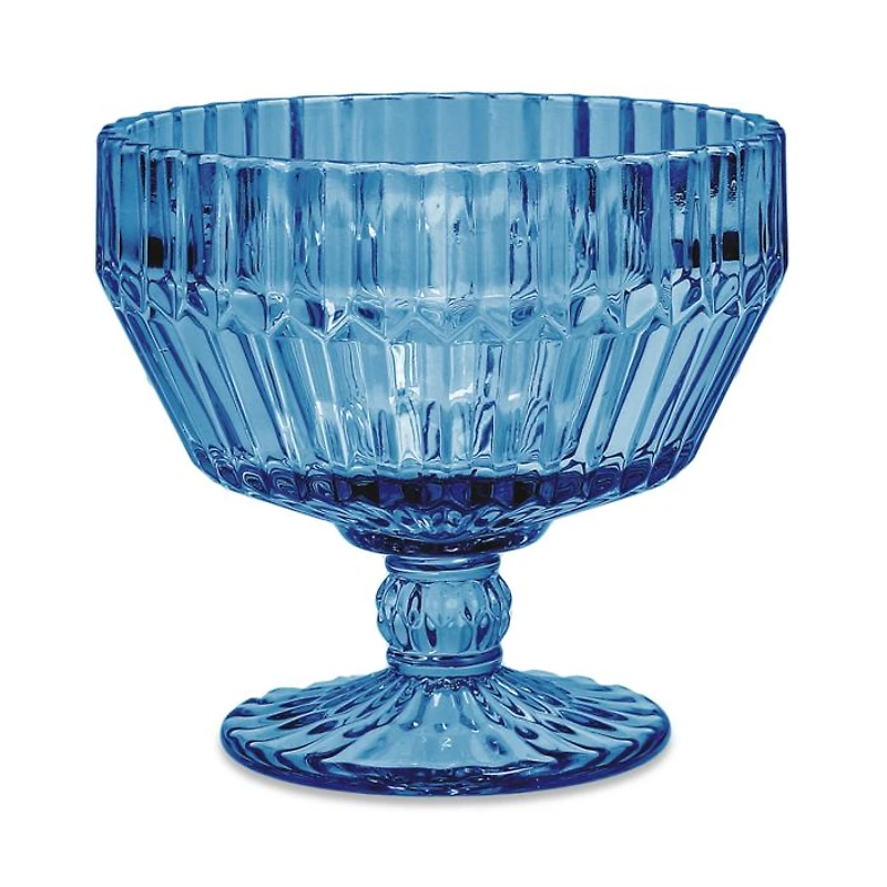 Archie Cornflower Footed Dessert Bowl, Set of 6