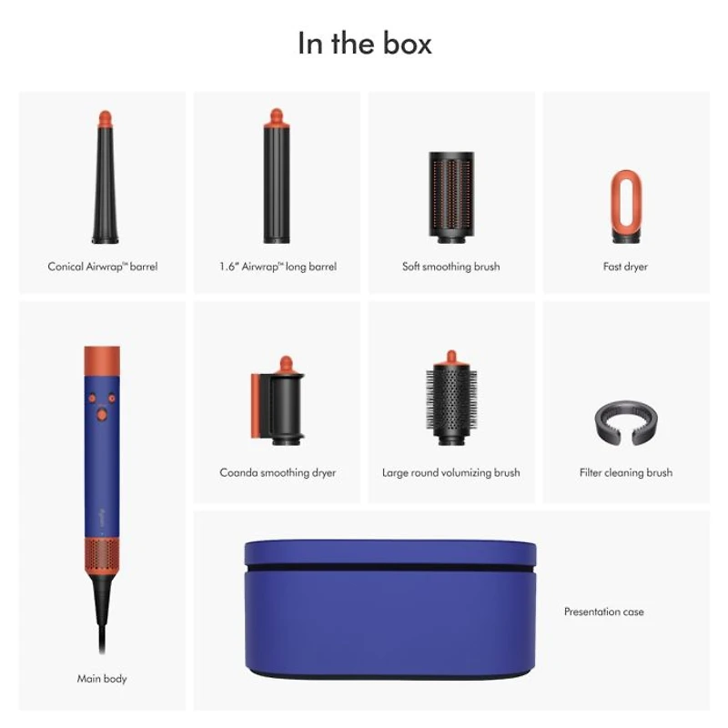 Airwrap i.d.  Straight+Wavy | Vinca Blue/Topaz