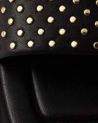 Women's Nappa Leather Slides with Studs