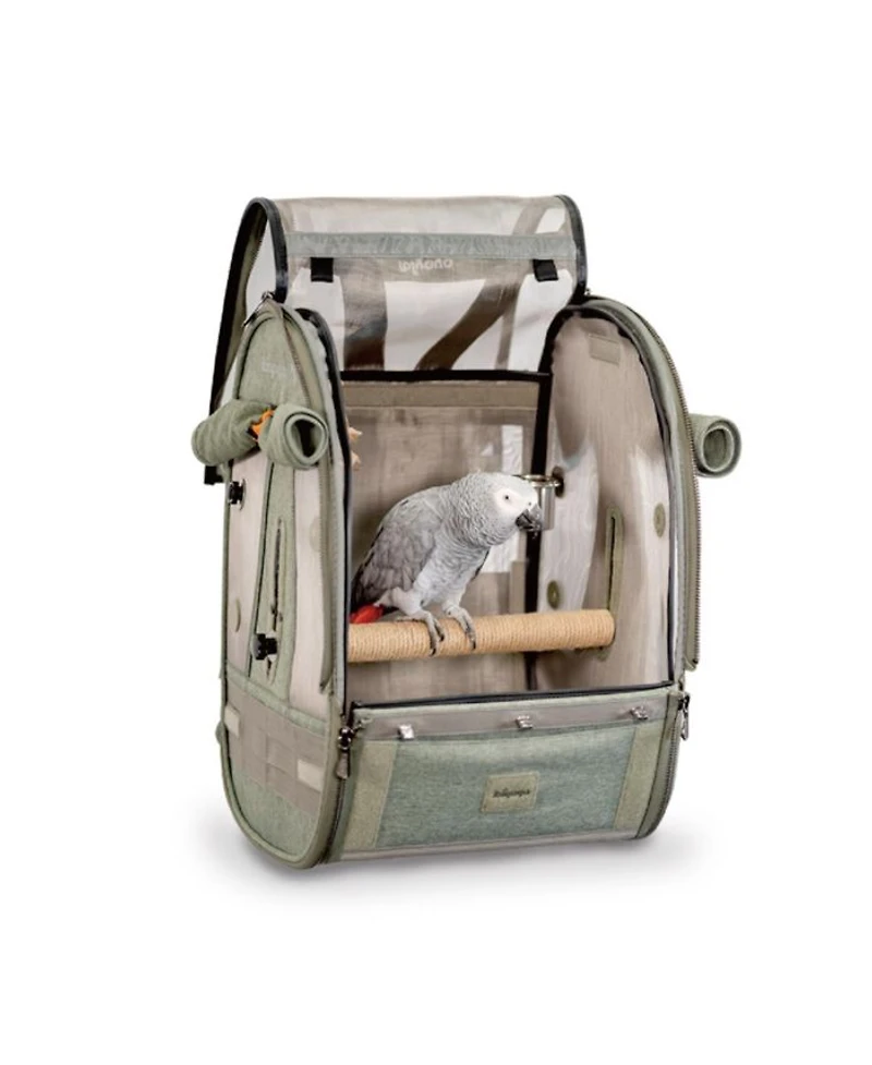 Medium Size Bird Travel Carrier Backpack with Perch