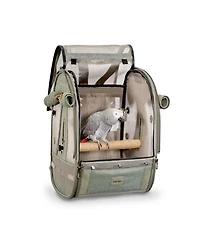 Medium Size Bird Travel Carrier Backpack with Perch