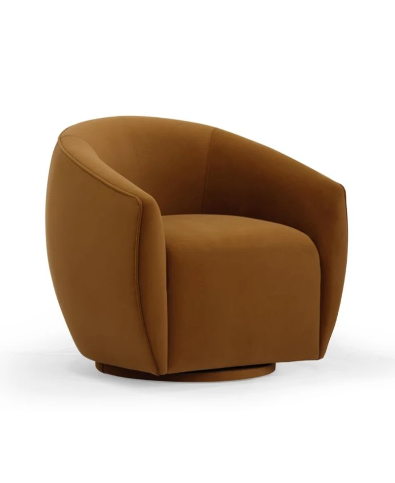 Jordan Velvet Swivel Chair