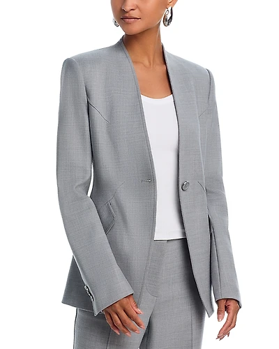 Helmut Lang Apex Sculpted Single Button Blazer