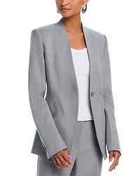 Helmut Lang Apex Sculpted Single Button Blazer