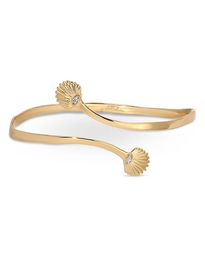 Santorini Cubic Zirconia Shell Arm Cuff