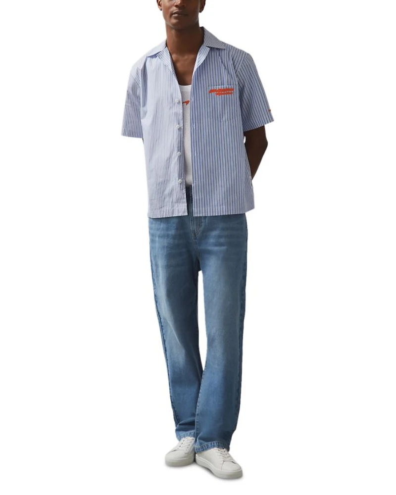Short Sleeve Poplin Camp Shirt