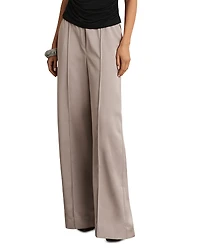 Reiss Elsie Satin Wide Leg Trousers