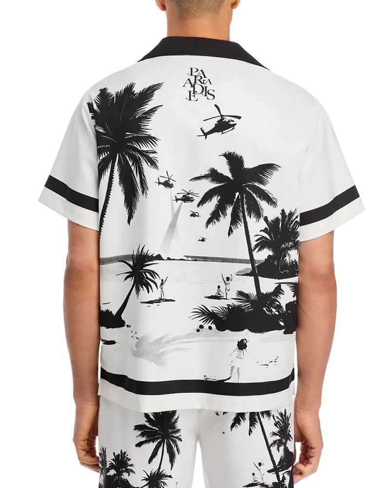 Nathan Regular Fit Printed Camp Shirt