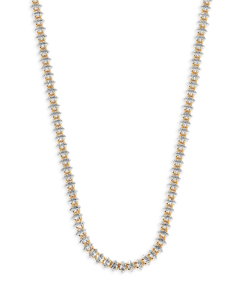 Ettika Marquise Crystal Collar Necklace, 16-19.5
