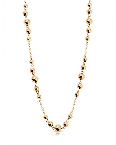 Single Chain Bubble Necklace, 12.5"-16.5"