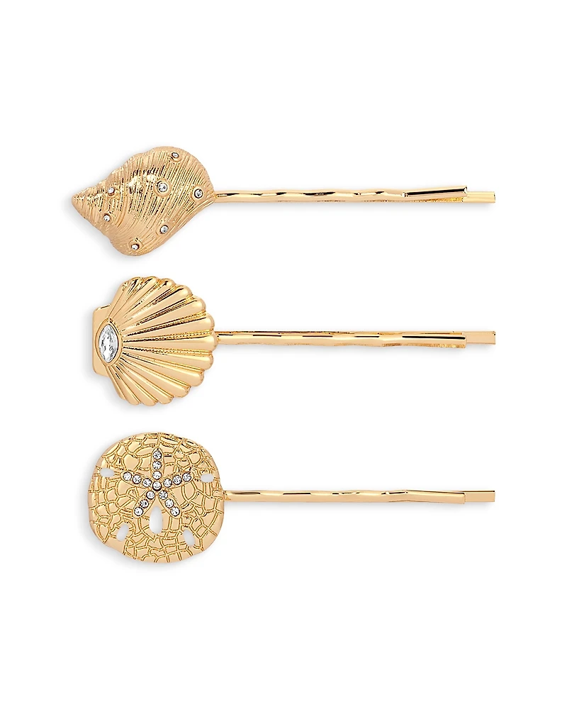 Ettika Oceanic Cubic Zirconia Bobby Pins, Set of 3