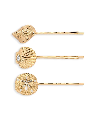 Ettika Oceanic Cubic Zirconia Bobby Pins, Set of 3