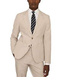 Slim Fit Striped Seersucker Blazer