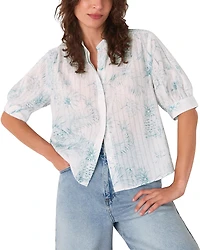 Whistles Pineapple Textured Shirt