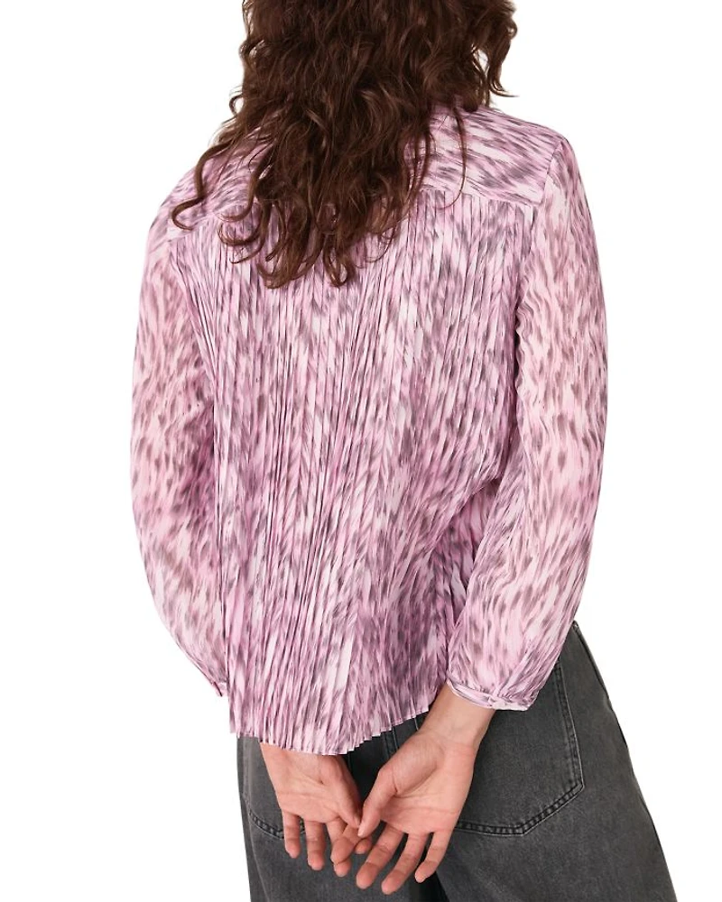 Leopard Pleat Shirt