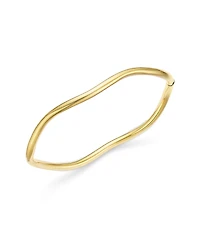 Bloomingdale's Fine Collection Polished Tube Wavy Bangle Bracelet