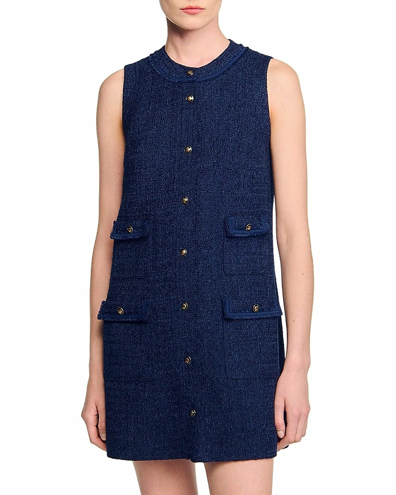 Sandro Mini Tweed Dress