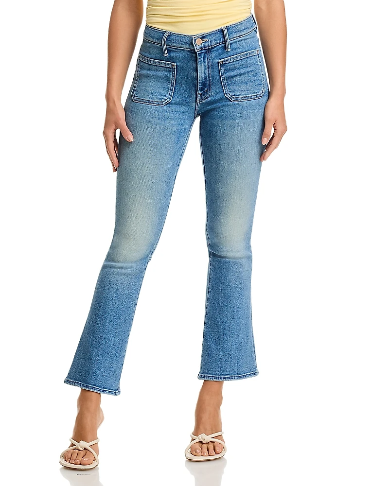 Mother Lil Patch Pocket High Rise Ankle Weekender Jeans