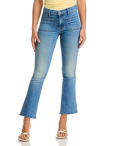 Mother Lil Patch Pocket High Rise Ankle Weekender Jeans