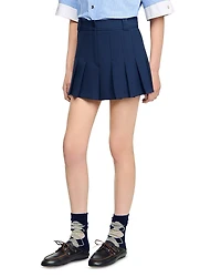 Sandro Tailored Pleated Shorts