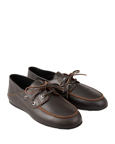 Women's Boat-Style Leather Loafers