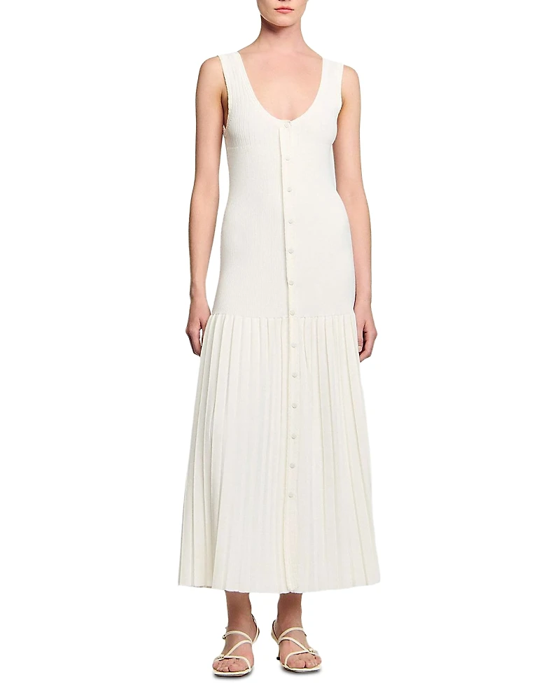 Sandro Sleeveless Knit Maxi Dress
