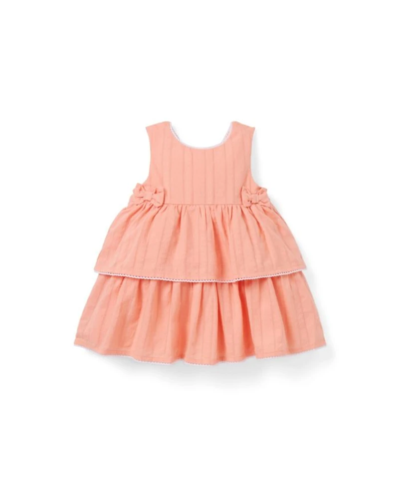 Baby Girls' Textured Tiered Dress