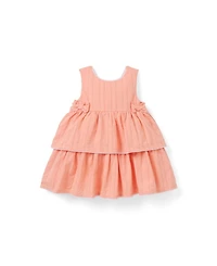 Baby Girls' Textured Tiered Dress