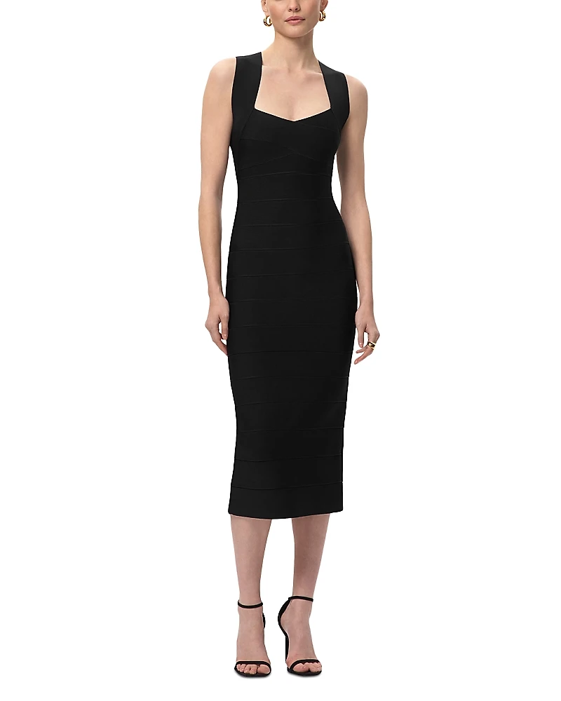 Herve Leger Halter X The Sandra Dress