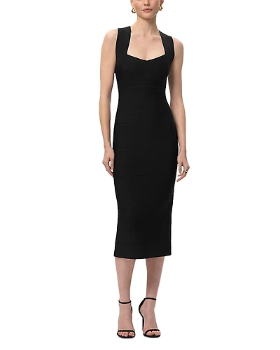 Herve Leger Halter X The Sandra Dress