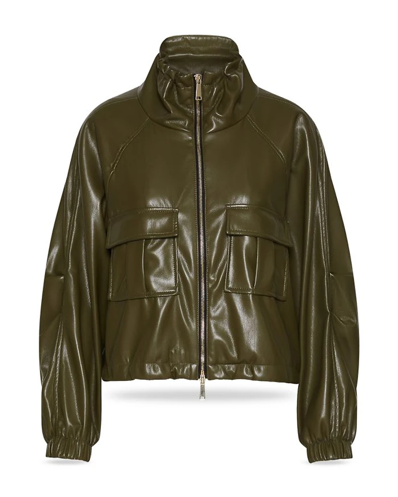 Loretta Faux Leather Jacket